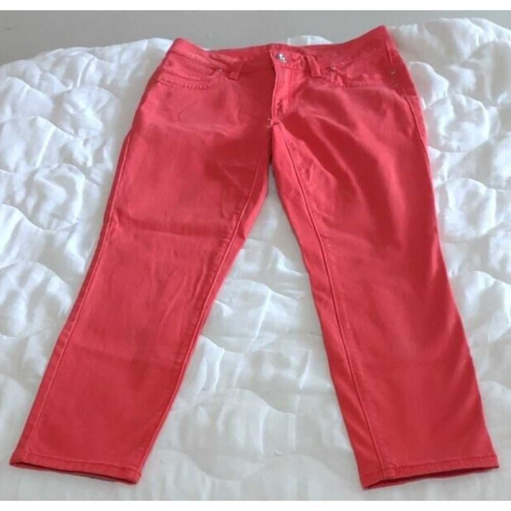 Cache Jeans Womens Size 0 Coral Red